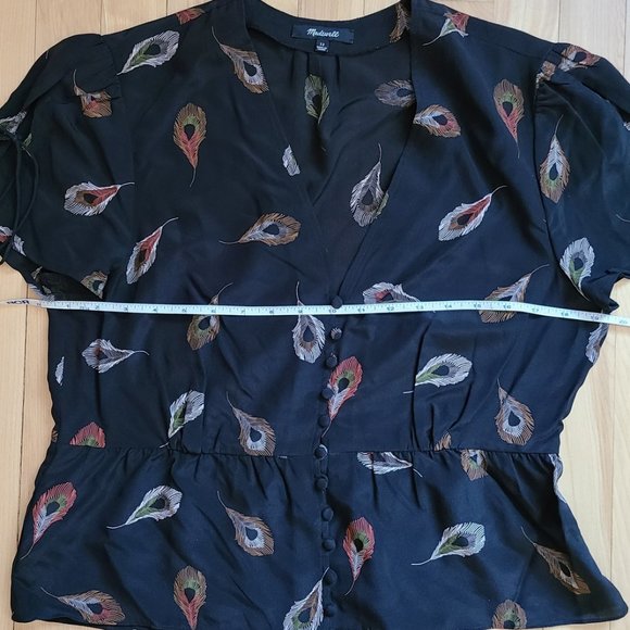 Madewell Belle Silk Top - Picture 7 of 10